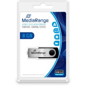 STICK 8GB USB 2.0 MediaRange swing Blister MR908
