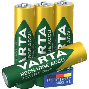 NiMH Akku 'Rechargeable Accu', Micro (AAA), 800 mAh VARTA 56703 101 404 (4008496550616)