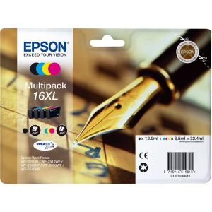 Tinte 16XL für  WorkForce 2010/ 2510, Multipack XL EPSON C13T16364012 (8715946519845)