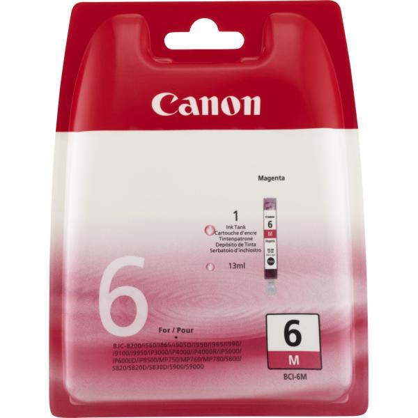Tinte für S800/ S820/ S820D/ S900/ S9000, magenta Canon BCI-6M (4960999864792)
