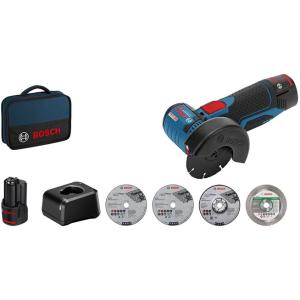 Bosch Professional Gws 12v-76 Akku-winkelschleifer-set 12,0 V, Mit 2 Akkus 06019F200C (3165140999564)