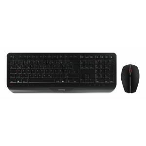 Cherry Gentix Desktop Tastatur-maus-set Kabellos Schwarz JD-7000DE-2 (4025112091971)