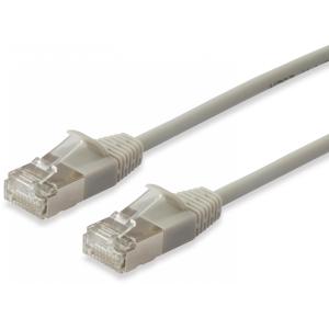 Equip Patchkabel Cat6A F/FTP 2xRJ45 2.00m beige Slim LSZH Polybeutel 606115