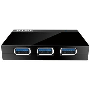 USB3.0 HUB 4Port D-Link 1340 SuperSpeed aktiv mit Netzteil Black DUB-1340/E