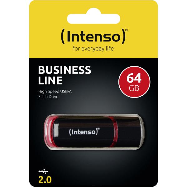 STICK 64GB USB2.0 Intenso 64GB USB 2.0 Typ A black - red 3511490