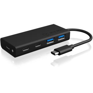 Raidsonic Icy Box Usb-hub Ib-hub1426-cpd 4-fach Schwarz (4250078168935)