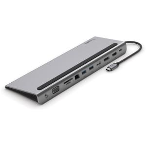 Belkin USB-C Multiport Dock mit 11 Anschlüssen / Adapter INC004BTSGY