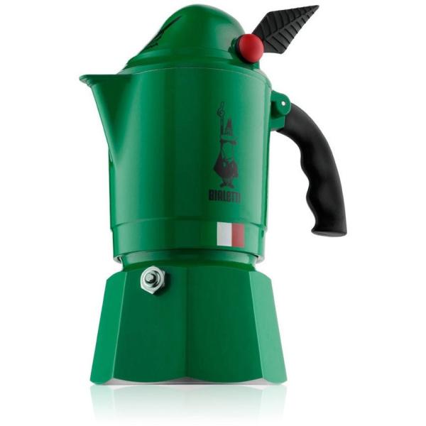 Bialetti Moka Alpina 3 Espressokocher Grün, 3 Tassen 0002762/MR (8006363027625)