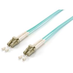Equip LWL Patchkabel LC->LC 30.00m Multimode Duplex OM3 turq Polybeutel 255230