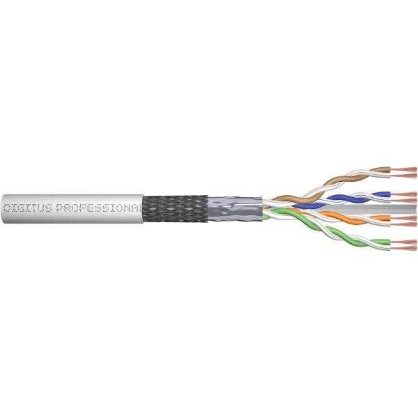 DIGITUS CAT 6 SF/UTP Twisted Pair Roh-Patchkabel, 100m,grau DK-1633-P-1