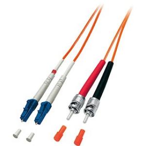 Equip LWL Patchkabel LC->ST 10.00m Multimode Duplex OM2 or Polybeutel 254216