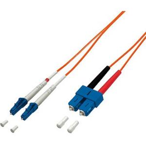 Equip LWL Patchkabel LC->SC 2.00m Multimode Duplex OM1 or Polybeutel 254322