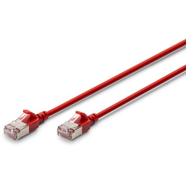 DIGITUS Patchkabel CAT 6A F/FTP Slim 1,50m rot DK-1632-A-015S-R