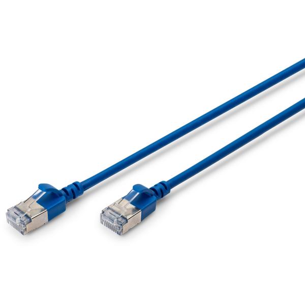 DIGITUS Patchkabel CAT 6A F/FTP Slim 1,50m blau DK-1632-A-015S-B