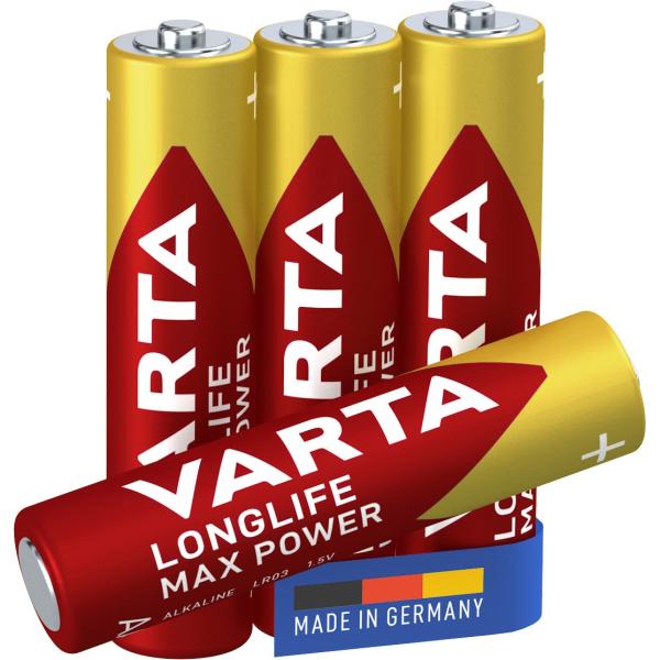 Varta Batterien Longlife Max Power AAA 4 Stück