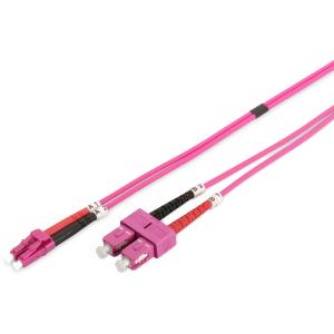 DIGITUS LWL Patchkabel LC -> SC 10.00m Multimode Duplex OM4 DK-2532-10-4