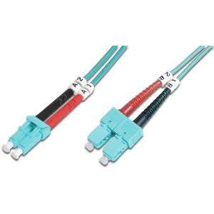 LWL Patchkabel, LC-Duplex - SC-Duplex, OM3, 2, 0 m DIGITUS DK-2532-02/3 (4016032249580)
