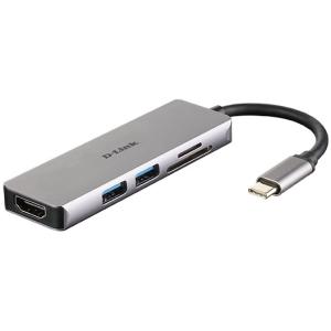 D-LINK USB-C TB3 DOCKINGSTATION HDMI DUB-M530 MicroSD 5in1 schwarz