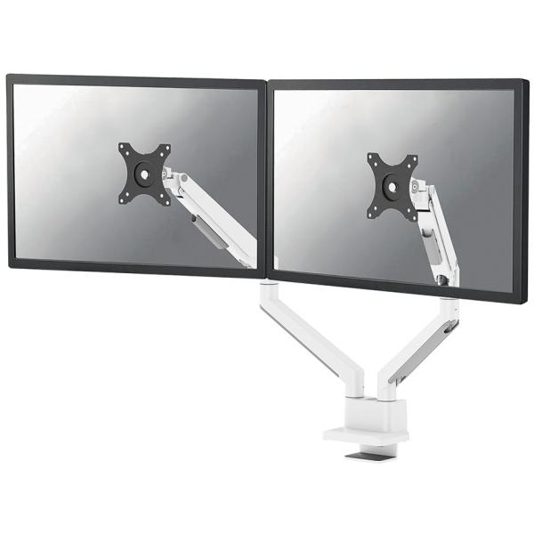 Neomounts Monitor-halterung Ds70-250wh2 Weiß Für 2 Monitore, Tischklemme, Tischbohrung (8717371443023)