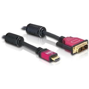 DELOCK Kabel HDMI A/DVI - 18+1 - St/St 5.0m 84344