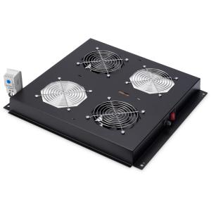 DIGITUS Dachlüftereinheit Unique/Dynamic 2 Lüfter schw. DN-19 FAN-2-B-N