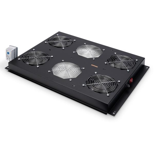 DIGITUS Dachlüftereinheit Unique 4 Lüfter schw. DN-19 FAN-4-SRV-B