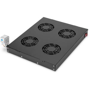 DIGITUS Einschubbelüftungseinheit 4 Lüfter schw. DN-19 FAN-4-HO-SW
