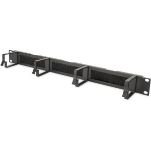 DIGITUS Rangierpanel 1HE 19" 4xBügel mit Bürstenleise schw. DN-97663