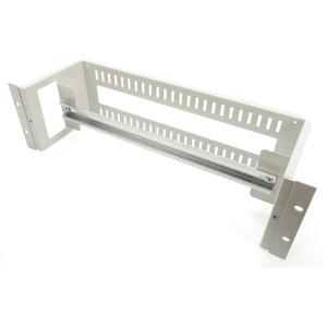 DIGITUS Hutschienenträger 3HE 19" (483mm) + Hutschiene grau DN-19-DIN-3U