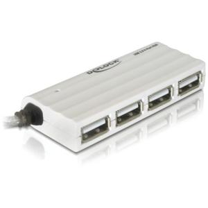 DELOCK HUB USB 2.0 4 Port extern ZSlimZ 87445