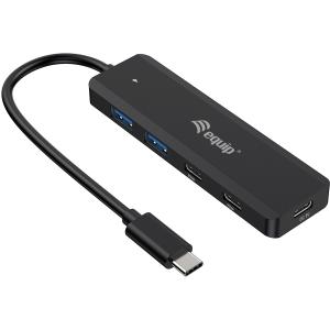 Equip USB-Hub 4-Port 3.2/C->2xUSB-C 2xUSB-A 5Gbps o.Netz.sw 128964