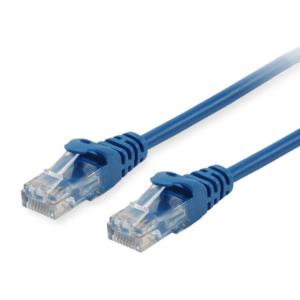 Equip Patchkabel Cat6 U/UTP 2xRJ45 10.00m blau Polybeutel 625436