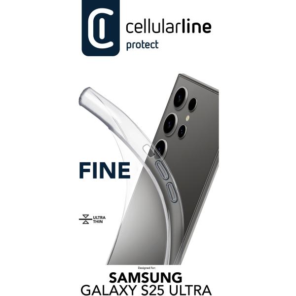 Cellularline Fine Case fr Samsung S25 Ultra Clear FINECGALS25UT