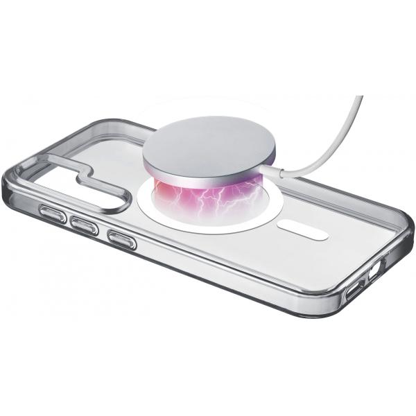 Cellularline Gloss MagSafe Case MAG fr Samsung S25+ Clear GLOSSMAGALS25PLT
