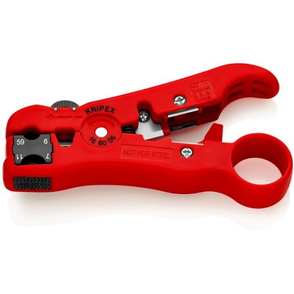 KNIPEX Abisolierwerkzeug fr Koax-Kabel 16 60 06 SB