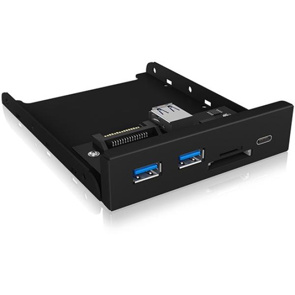 HUB ICY BOX IB-HUB1417-i3 - Hub - 2 x SuperSpeed USB 3.0 + 1 x USB-C