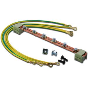 DIGITUS Potentialausgleichschiene für Schränke 4 Erdungskab. DN-19 EARTH