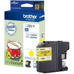 Tinte für  MFC-J985DW, gelb brother LC-22UY (4977766760096)