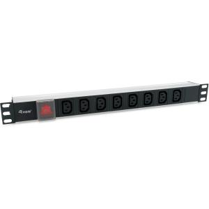 Equip Steckdosenleiste 19"(1HE)8fach IEC320C14.1.8m Kabel.si 333310