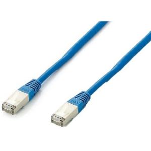 Equip Patchkabel Cat6A S/FTP 2xRJ45 5.00m blau Plat.LSZH Polybeutel 605634