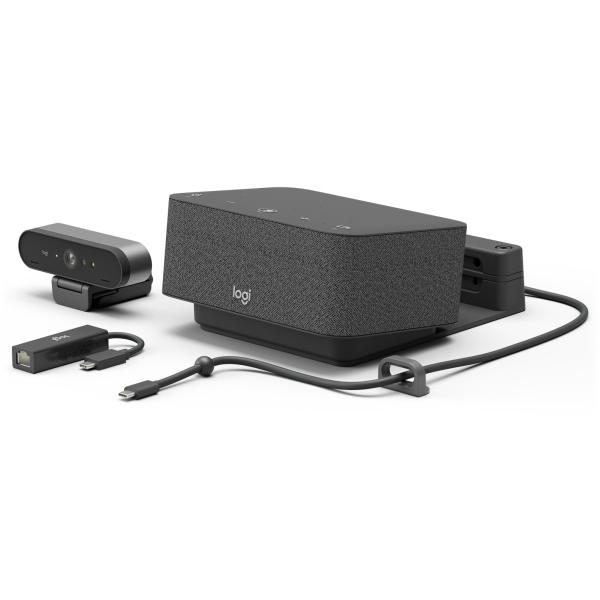 Logitech Dock Focus Room Kit Video conferencing kit BRIO Ultra HD Pro Webcam Dock Certified 991-000457
