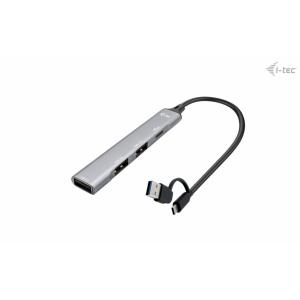 D I-TEC USB-A/USB-C 4 PORT HUB CAHUBMETALMINI4
