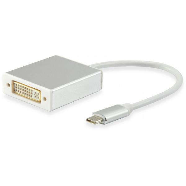 Equip Adapter USB-C -> DVI-I DualLink (24+5) 2k60Hz 0.15m si 133453