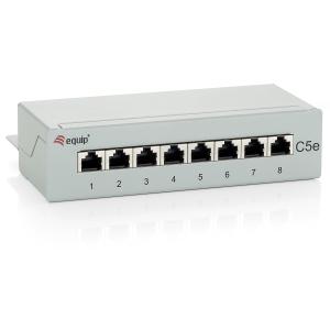 Equip Patchpanel 8x RJ45 Cat5e FTP Desktop hellgrau 227308