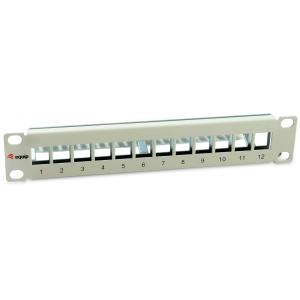 Equip Patchpanel 12x Cat6A 10" FTP 1HE Keystone Montage ws 769330