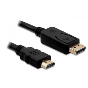 DELOCK Kabel Displayport Stecker > HDMI Stecker 1m 82586