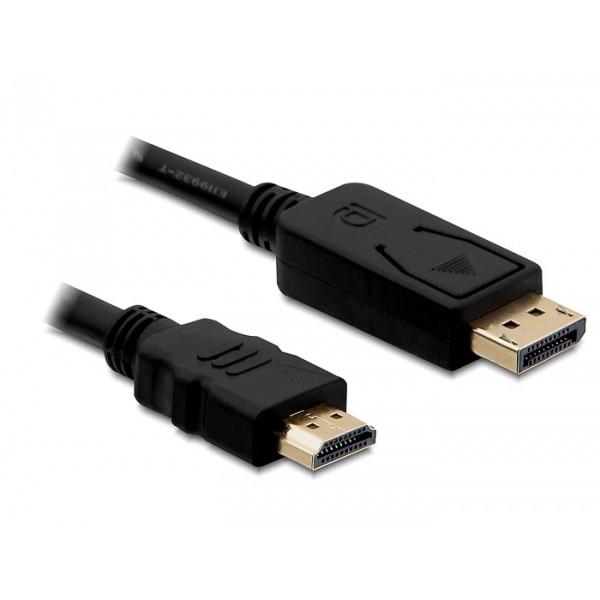 DELOCK Kabel Displayport Stecker > HDMI Stecker 1m 82586