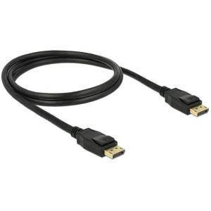 DELOCK Kabel DisplayPort 1.2 Stecker > DisplayPort Stecker 1 m schwarz 4K 83805