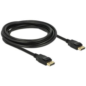 DELOCK Kabel DisplayPort 1.2 Stecker > DisplayPort Stecker 3 m schwarz 4K 83807