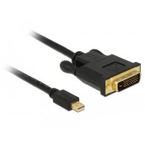DELOCK Kabel mini Displayport 1.1 Stecker > DVI 24+1 Stecker 2 m 83989